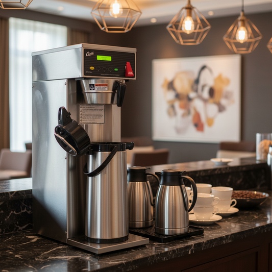 Wilbur Curtis G3 Brewer in Hotel Lobby Setting