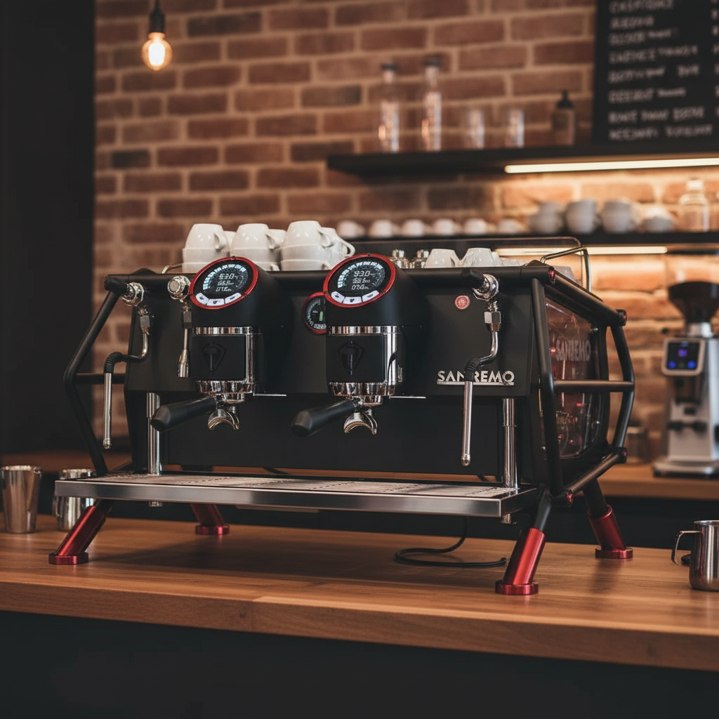 Sanremo Cafe Racer in modern specialty coffee shop
