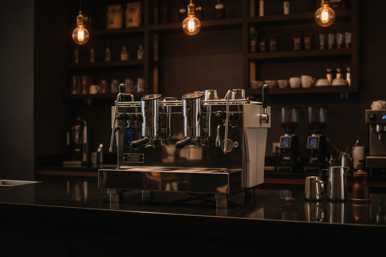 Rocket RE Doppia with dark luxury aesthetic