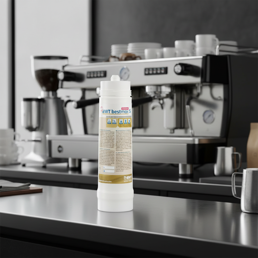 BWT PREMIUM S filter in commercial espresso environment