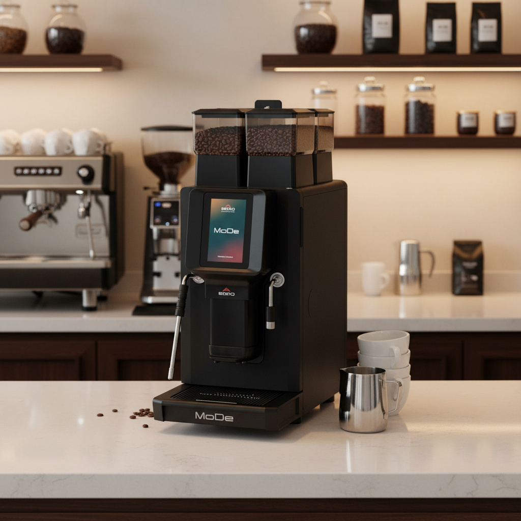 Rancilio Egro MoDe in Barista Workspace - Angled View