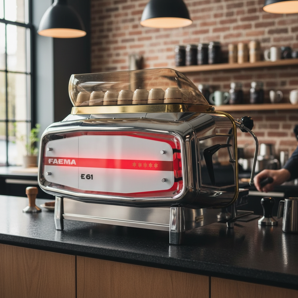 Faema E61 Legend in Contemporary Artisan Coffee Shop