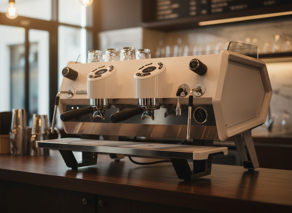 Sanremo D8 in modern café setting