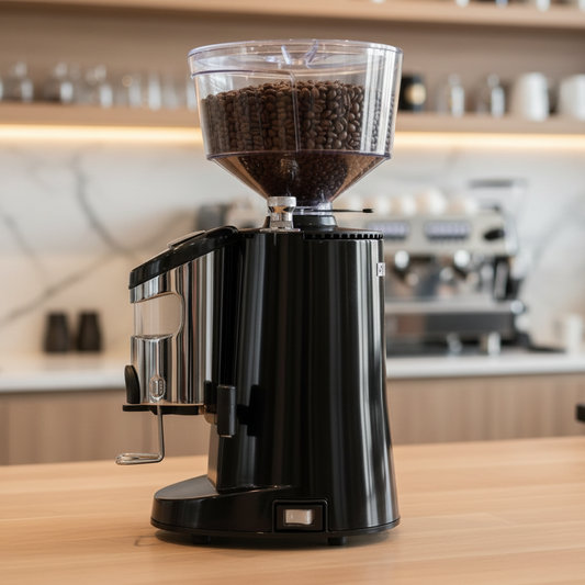 Nuova Simonelli MDXS side view in cafe environment