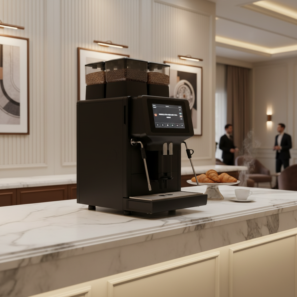 Rancilio Egro MoDe Pro in luxury hotel setting
