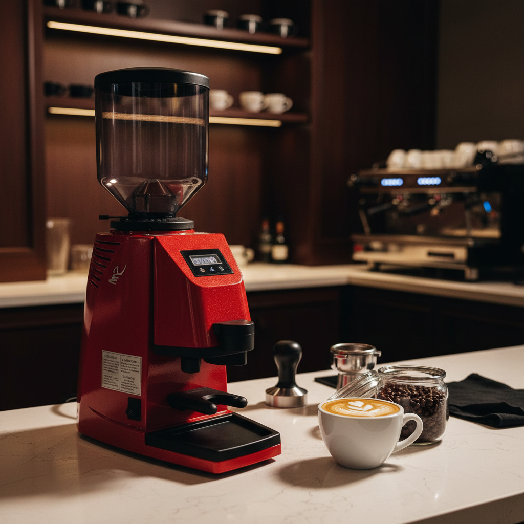 La San Marco SM92 in boutique coffee shop