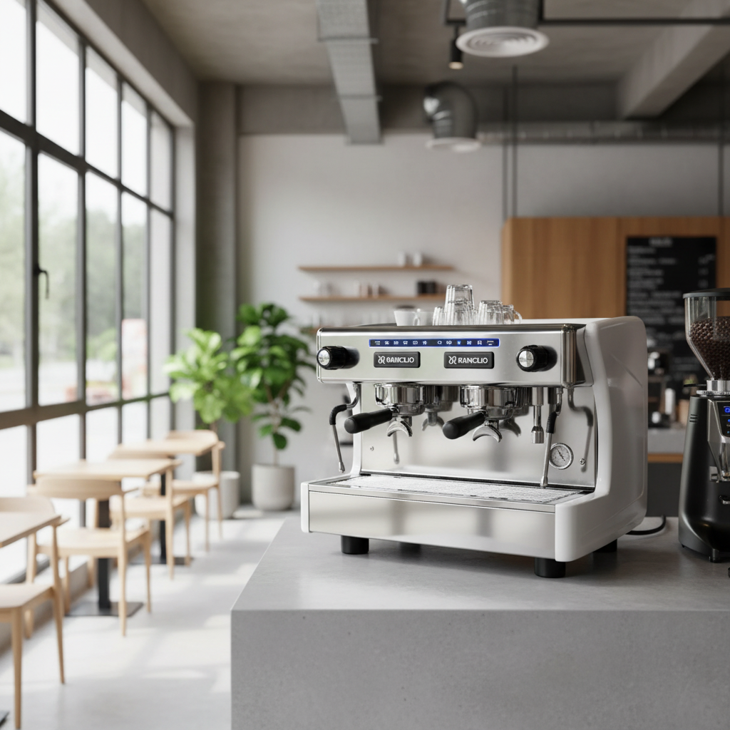 Rancilio Classe 5 in contemporary specialty coffee shop