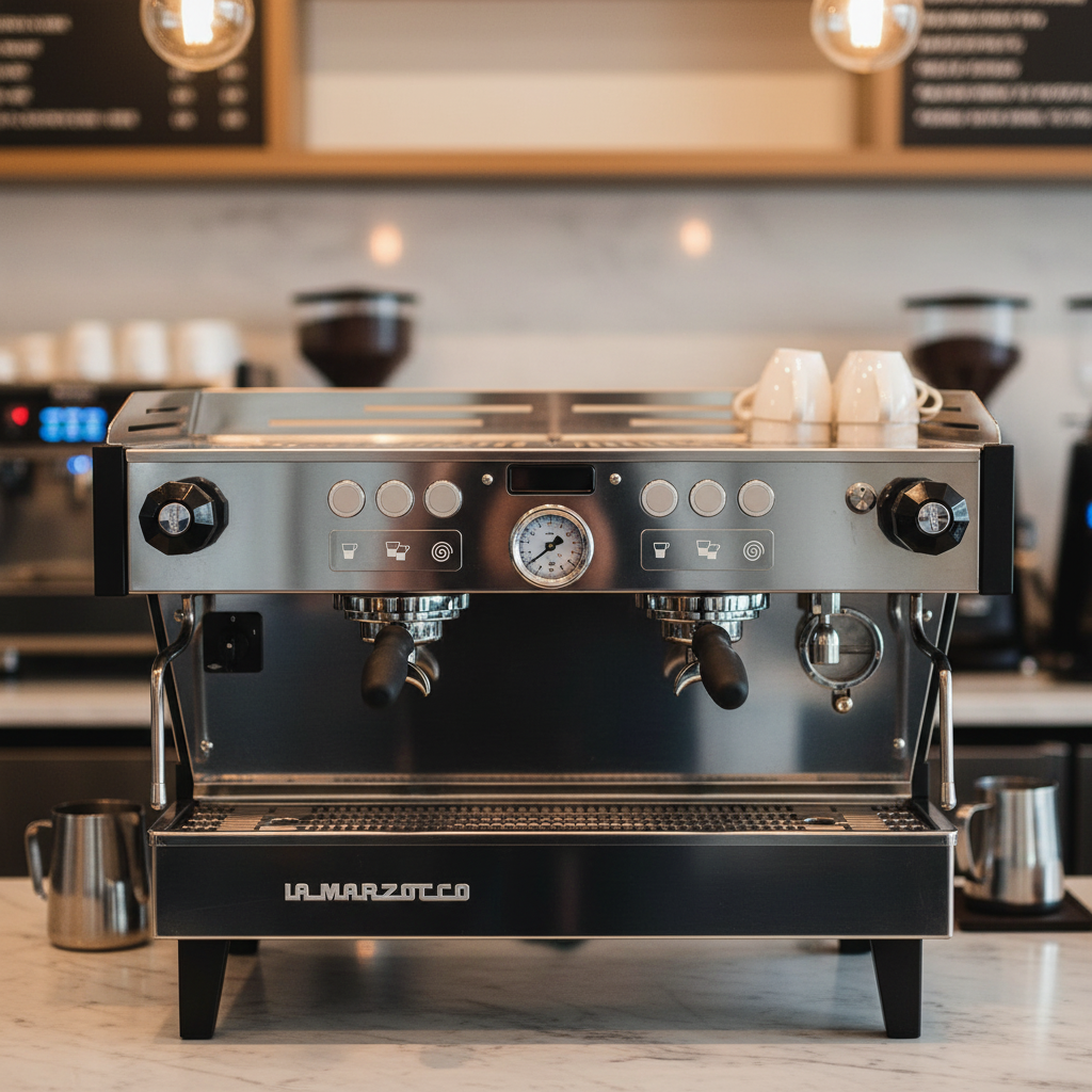 La Marzocco Linea PB X front view in professional workspace
