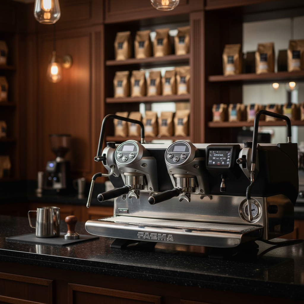 Faema E71E in specialty coffee bar