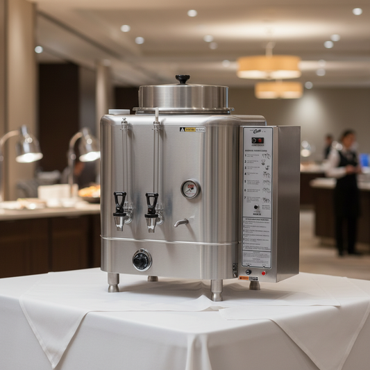 Coffee Urn in Hotel Buffet Setting