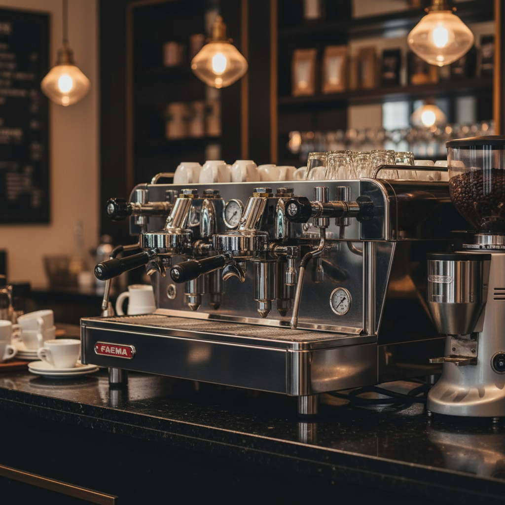 Faema E61 Legend in Elegant Specialty Coffee Bar