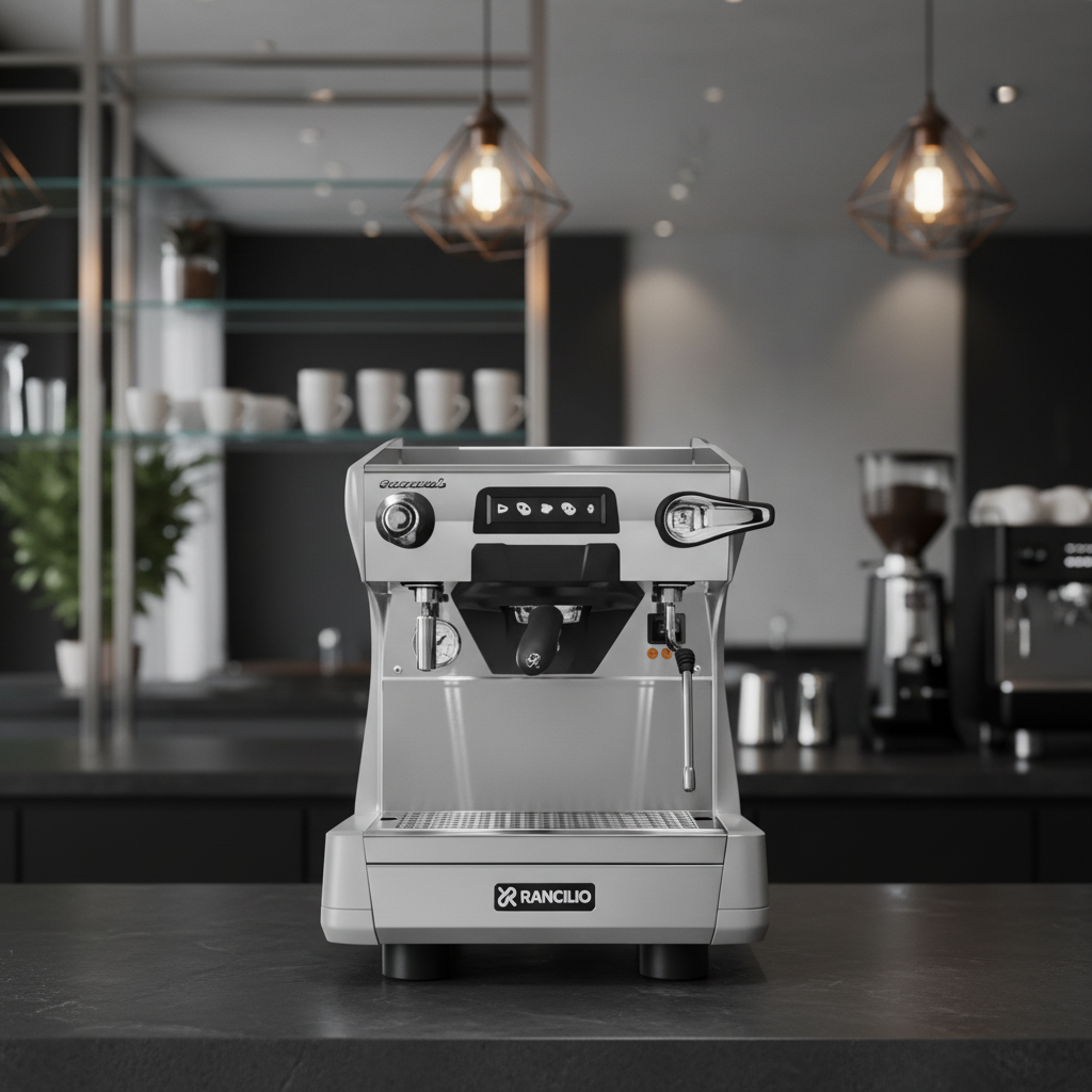 Rancilio espresso machine in contemporary upscale café