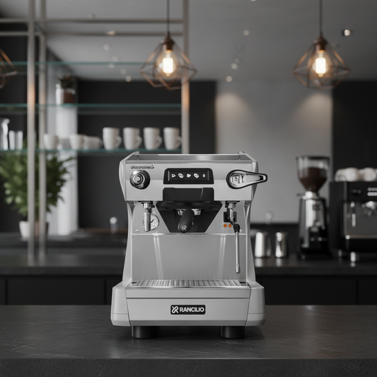 Rancilio espresso machine in contemporary upscale café