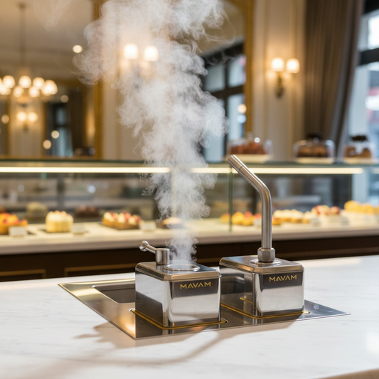 Mavam Steam in upscale patisserie