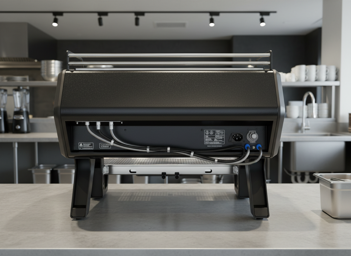 Sanremo D8 Pro rear view in commercial kitchen