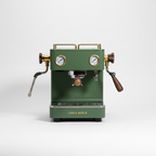 Linea Mini R- Custom Matte Military Green with Dark Wood & Brass Home Espresso Machine