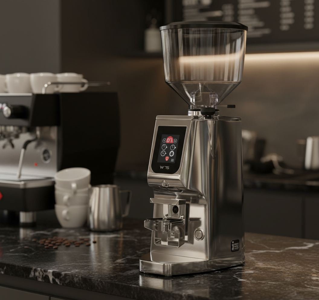 Professional café setting